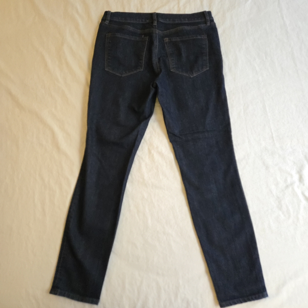 LOFT Indigo Navy Blue Stretch Denim Skinny Ankle Jeans EB3 - Picture 9 of 10